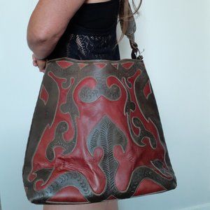Gorgeous VINTAGE BOHO Leather BAG